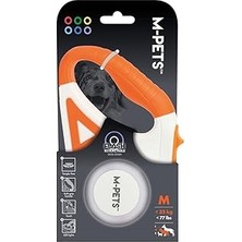 Uravas Store -Pets Flash Ledli Otomatik Gezdirme Şerit 5mt/orange
