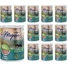 Uravas Store Mystic Yavru Köpek Kuzulu Pate 400 gr x 12 Adet