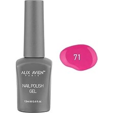 Uravas Store Alıx Avıen Neon Koyu Pembe Kalıcı Oje 71-Yoğun Renk Veren Jel Oje 12 Ml-Nail Uv Gel Polish 71