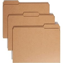 Uravas Store Smead Dosya Klasörü, Güçlendirilmiş 1/3-Kesim Tab, Mektup Boyutu, Kraft, Kutu Başına 100 (10734)