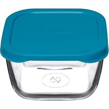 Uravas Store Paşabahçe Snow Box Saklama Kabı 275 cc Plastik Turkuaz Kapaklı