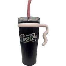 Uravas Store Trendix Çelik Içli Termos Bardak 1000 ml Siyah Pepsi Kola