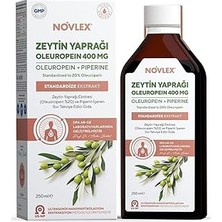 Uravas Store Novlex Zeytin Yaprağı - Oleuropein (Olive Leaf) ve Piperin Ekstraktı (Ekstresi) Içeren Takviye Edici Gıda 250 ml