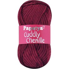 Papatya Cuddly Chenille Kadife 3230 Bordo
