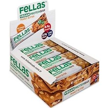 Uravas Store Fellas Vegan Protein Bar, Yer Fıstığı Ezmeli, 40GR x 12 Adet