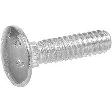 Uravas Store Kilit Vidası, 3/8 x 4-1/2 Inç, Çelik, Galvanizli, Gümüş, 50 Adet
