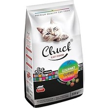 Uravas Store Chuck 500 gr Kuru Mama, Kedi, Gourmet x 12 Adet