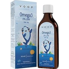 Uravas Store Voop Çocuklar Için Balık Yağı 3 Portakal Aromalı Şurup