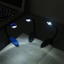 Uravas Store Okuma Işığı LED Booklight Kıskaçlı Pilli Model LED Işık