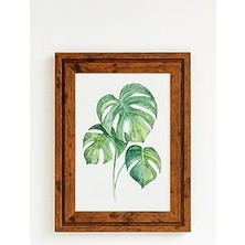 Uravas Store Premium Serisi 20 * 25 cm Ahşap Resim Çerçevesi Açık Kahve