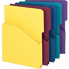 Uravas Store Smead Organize Yukarı Genişleyen Slash Ceket, 2/5 Kesim Tab, 1 "genişletme, Mektup Boyutu, Çeşitli Renkler, Paket Başına 5 (75445)