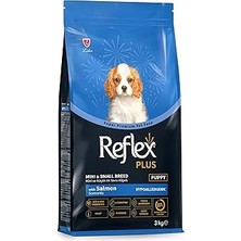 Uravas Store Reflex Plus Somonlu Mini ve Küçük Irk Yavru Köpek Maması 3 kg