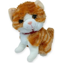 Uravas Store Sesli Peluş Kedi 25 cm - Sarı - 1 Adet