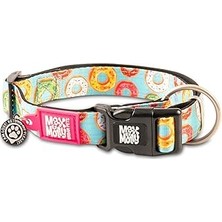 Uravas Store Max &amp; Molly Urban Pets Original Serisi Akıllı Künyeli Köpek Boyun Tasması (S, Donuts)