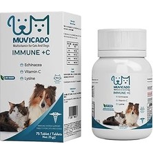 Uravas Store Muvicado Kedi ve Köpeklerin Bağışıklık Sistemini Destekleyen Tablet Immune C Vitamin
