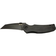 Uravas Store Sog Pinkerton 0689 Bk Siyah Kamp Çakı 18CM - Yarı Otomatik, Kemerlikli, Kutulu