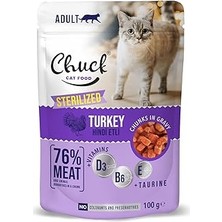 Uravas Store Chuck Pouches, Yetişkin, Steril Hindi 100 gr x 24 Adet