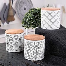 Uravas Store Keramika Ares Saklama Kabı 12 cm 3 Adet