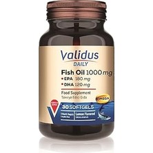 Uravas Store Validus Daily Omega-3 1000 Mg 30 Softgel