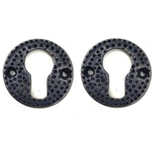 Uravas Store Antika Tarz Dekoratif Pirinç Oda Kilit Rozeti - 49MM, Oksit