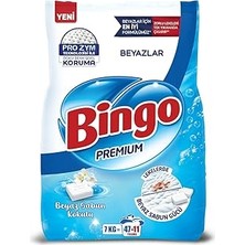 Uravas Store Bingo Premium Toz Çamaşır Deterjanı 7 kg Beyaz