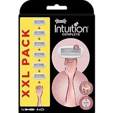 Uravas Store Wılkınson Sword - Intuition Complete For Women | Smooth Shave | Razor Handle + 6 Blade Refill,pembe, 1 Adet (1'li Paket)