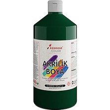 Uravas Store Red Rose Koyu Yeşil Akrilik Boya 1000 gr