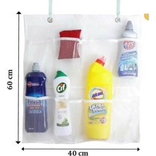 Uravas Store 8 Cepli Askılı Mutfak Banyo Düzenleyici Askılı File Organizer