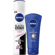 Uravas Store B&amp;w Clear Kadın Sprey Deodorant 150 ml + Nemlendirici El Bakım Kremi 75 ml