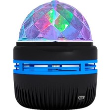 Uravas Store Ledx YQX-6888 Mini Usb’li 3 Watt Şarjlı Sihirli Rgb LED Disko Topu