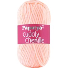 Papatya Cuddly Chenille Kadife 7420 Koyu Somon