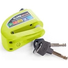 Uravas Store Motosiklet Alarmlı Disk Kilidi 110 Desibel Ses Ikaz Gücü (Yeşil)