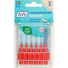 Uravas Store Tepe Blister X-Soft 0.5 mm - Kırmızı Diş Arayüz Fırçası (1x 6 Adet)