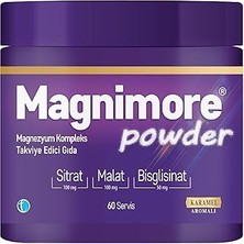 Uravas Store Magnimore Powder Magnezyum Karamel Aromalı 60 Servis Sitrat Malat Bisglisinat