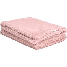 Uravas Store Pet Comfort Lodix Mira Toz Pembe Köpek Battaniyesi 70X100CM