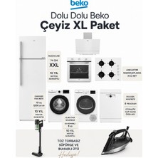 Beko Mega Star Beyaz Eşya Dolu Dolu Çeyiz Paketi Süpürge ve Ütü Hediyeli