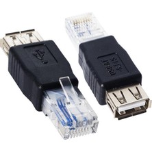 Uravas Store Powermaster Rj 45 Erkek USB A Dişi Ethernet Çevirici Jack
