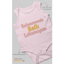 Morivo Kids Babaannemin Ballı Lokumuyum Sıfır Kol Bebek Zıbını %100 Pamuk