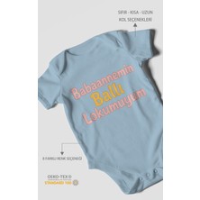 Morivo Kids Babaannemin Ballı Lokumuyum Kısa Kollu Bebek Body %100 Pamuk