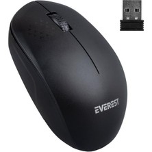 Uravas Store Everest Smw-88 USB Siyah 1200 Dpı 2.4ghz Kablosuz Mouse