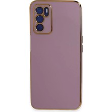 Uravas Store Oppo A16 Kılıf Volet Silikon - Mor