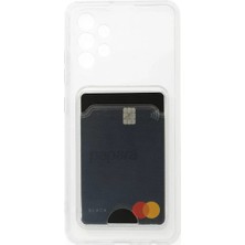 Uravas Store Samsung Galaxy A73 5g Kılıf Kart Şeffaf Silikon - Şeffaf
