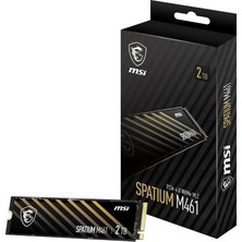 MSI SSD Spatıum M461 Nvme M.2 2tb Nvme M.2 2tb R:5000 W:4200