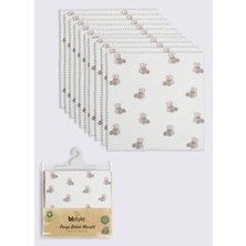 Uravas Store Bear 20X20 10'lu Penye Mendil 90162 Ekru