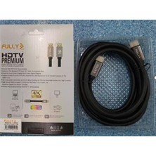 Uravas Store Fully G-507L 1.5 Metre 4K V2.0 Ultra Hd Alüminyum Başlıklı HDMI Görüntü Kablosu