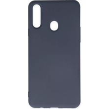 Uravas Store Samsung Galaxy A20S Kılıf Nano Içi Kadife Silikon - Gri