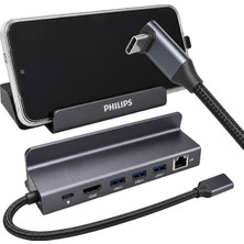 Uravas Store SWR1691A/93 Usb-C 6’sı 1 Arada Stand Tasarımlı Hub - 4K 60Hz Hdmı, 1000MBPS Lan, 100W Pd