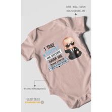 Morivo Kids Dayıya ve Halaya Özel Kısa Kollu Bebek Body %100 Pamuk