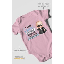 Morivo Kids Dayıya ve Halaya Özel Kısa Kollu Bebek Body %100 Pamuk