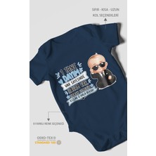 Morivo Kids Dayıya ve Halaya Özel Kısa Kollu Bebek Body %100 Pamuk